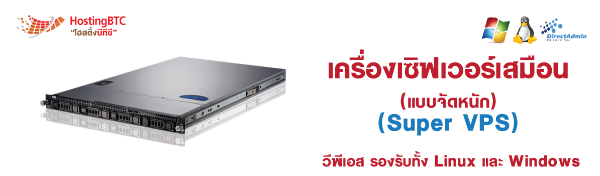 เช่า VPS RAM 11GB ราคาถูก 1,990บาท/เดือน - HostingBTC